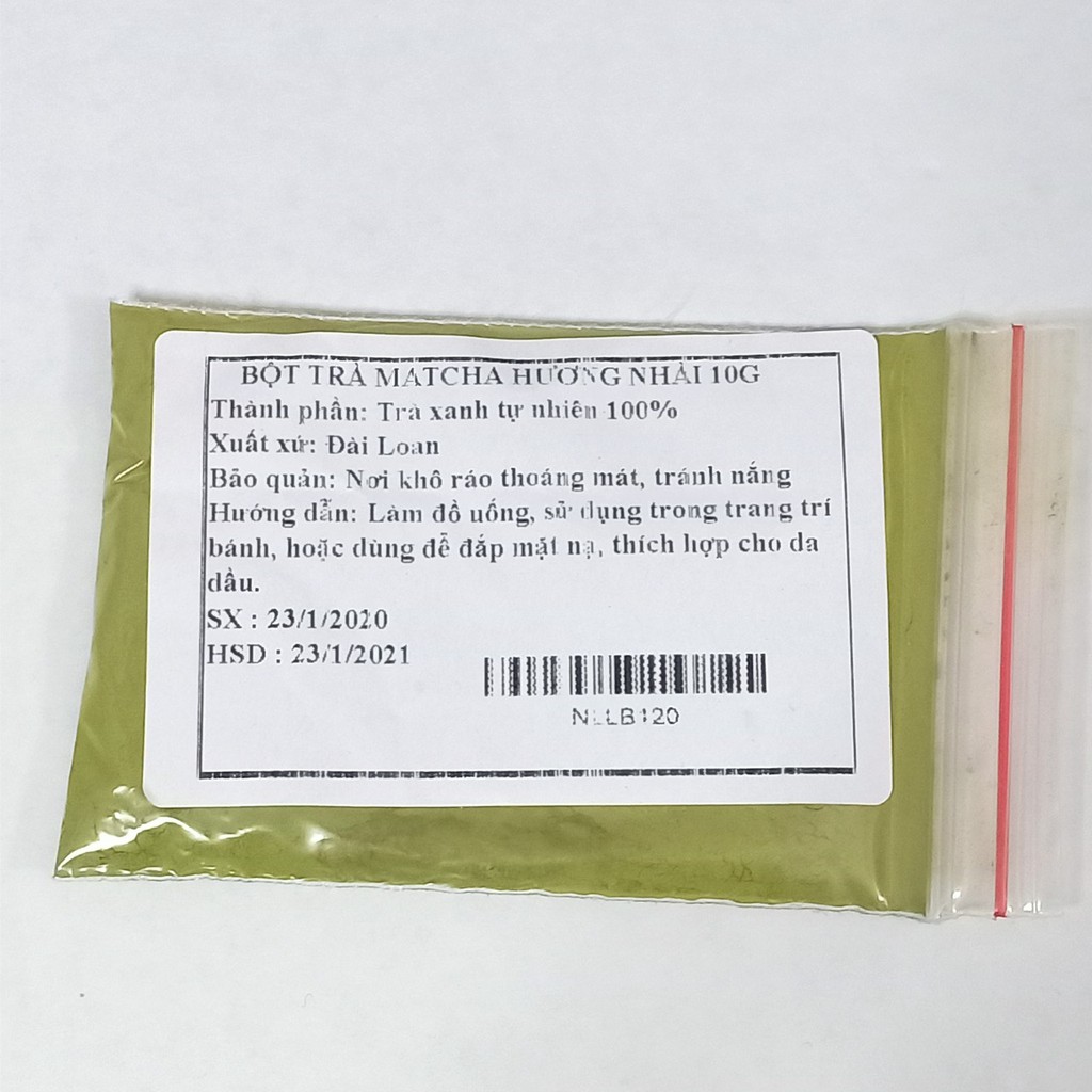 10g Bột Trà Xanh Matcha Đài Loan Hương Nhài