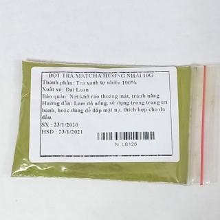 10g Bột Trà Xanh Matcha Đài Loan Hương Nhài