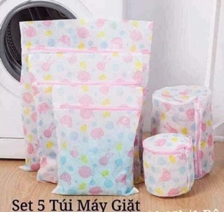 SÉT TÚI GIẶT HOA 5 CÁI