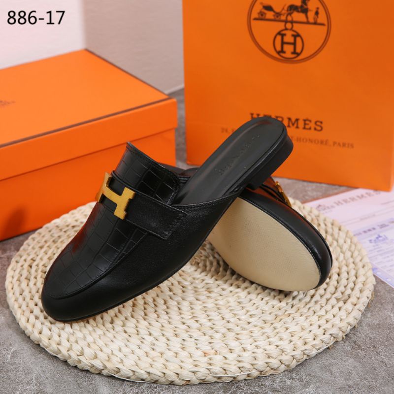 Giày Da Mule H Croco 886-17