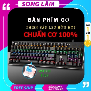 Bàn phím cơ Gaming K101, bàn phím cơ hỗ trợ game thủ có đèn LED cao cấp
