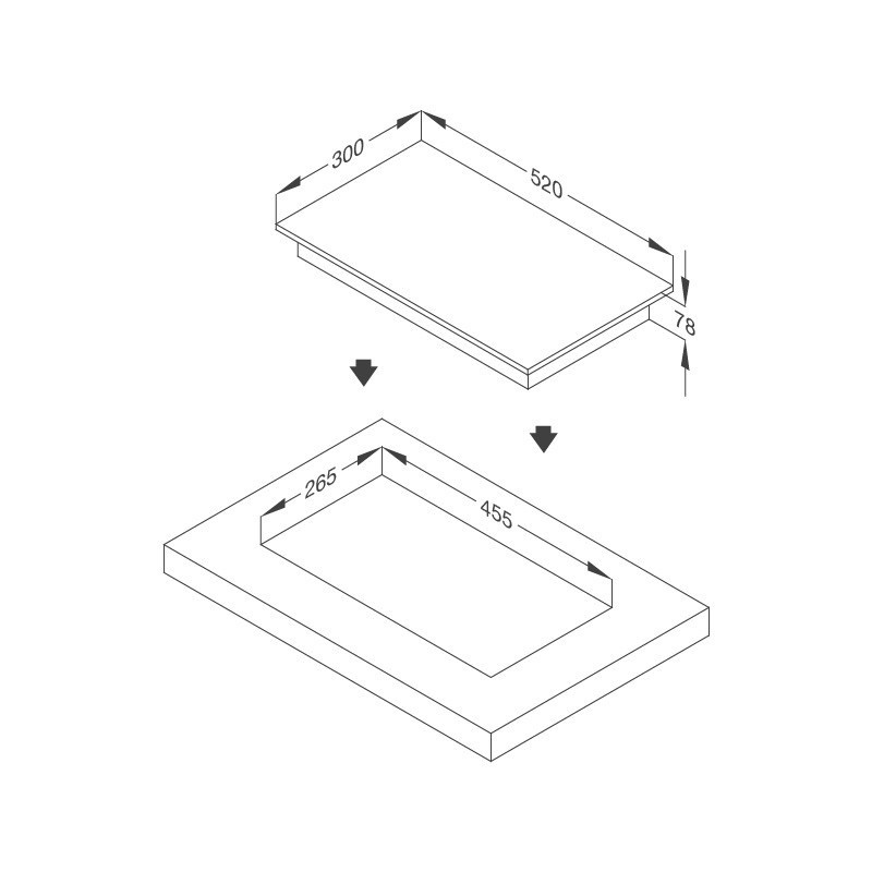 Bếp gas âm Malloca 1 gas dạng Domino MDG 301, bếp ga âm 1 bếp đơn, bếp gas mặt kính cường lực