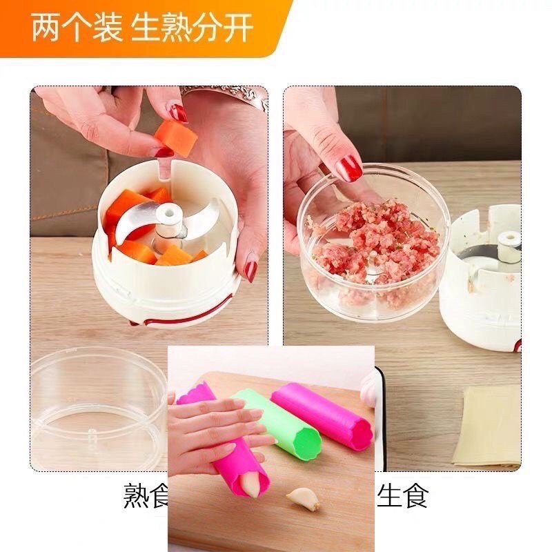 Máy xay tỏi ớt cầm tay Mini Food Chopper