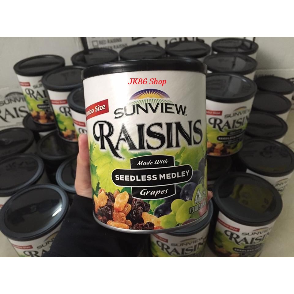 Nho Khô Hỗn Hợp Sunview Raisins Mỹ 425g ko