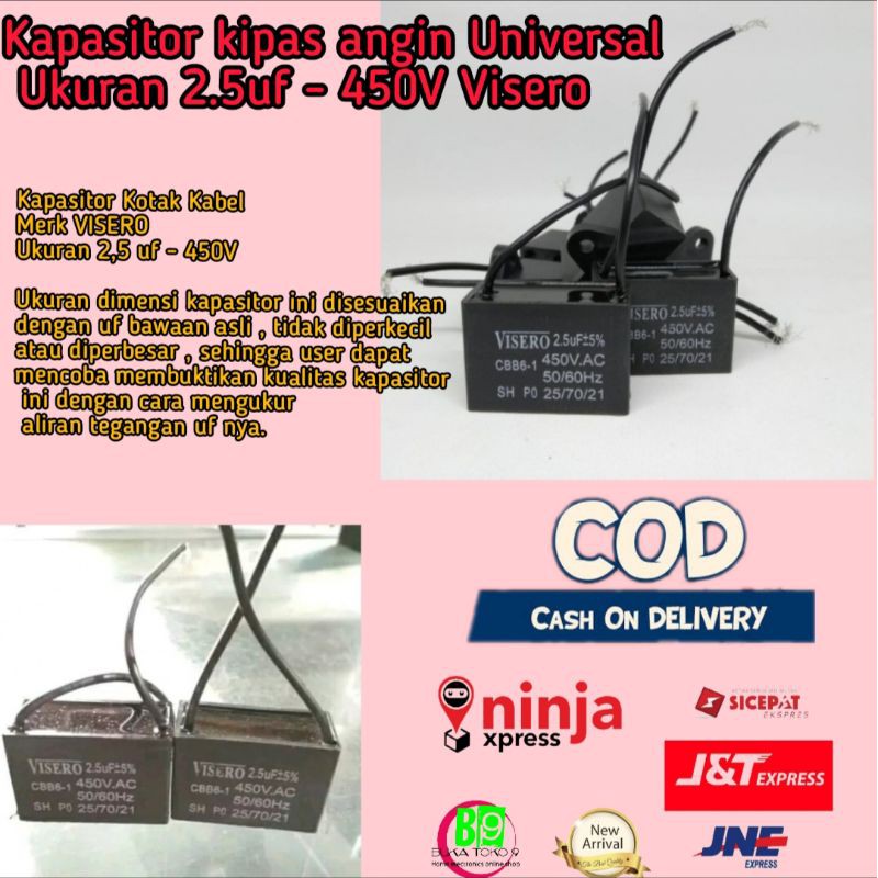 Tụ Điện Quạt Thay Thế 2.5uf 450v