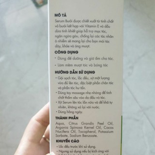 [ Hsd 2024] Serum Bưởi Kích Thích Mọc Tóc Milaganics 250ml.