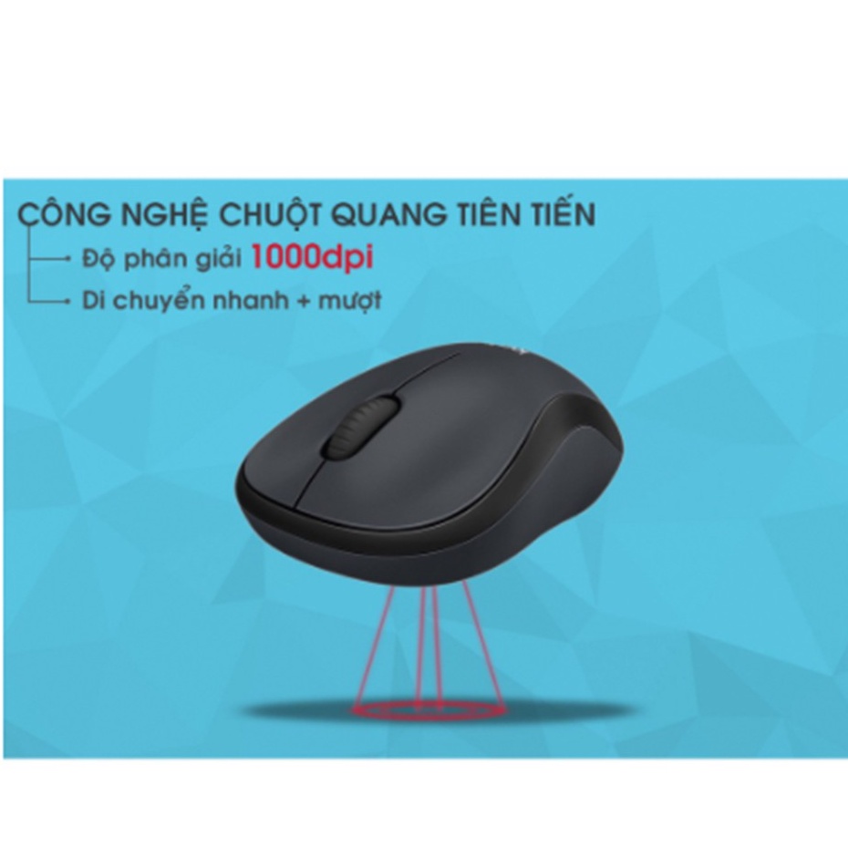 Chuột Máy Tính,Chuột Không Dây Logitech M220 - Độ Nhạy Cao - Bảo Hành 12 Tháng Trên Toàn Quốc.Tặng Kèm Thảm Di Chuột.