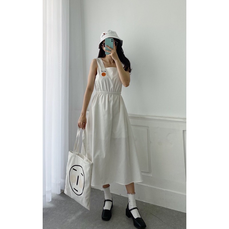 [Mã FAGREEN245 giảm 10% tối đa 30K đơn 99K] Đầm dài thêu chữ nhật | BigBuy360 - bigbuy360.vn