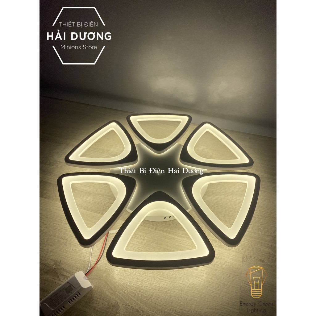 Đèn LED Ốp Trần Decor Mâm Tam Giác OT-060, Mâm Đuôi Cáo OT-062, Mâm Lá OT-068 - 3 Chế Độ Ánh Sáng - Tăng Giảm Ánh Sáng