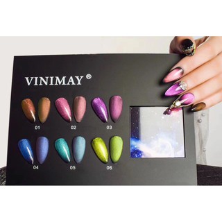 Sơn Mắt Mèo 9D Vinimay - Gam Màu Móng Sơn Mắt Mèo Tuyệt Đẹp (Cat Eyes Nail) - Lẻ 1 Chai