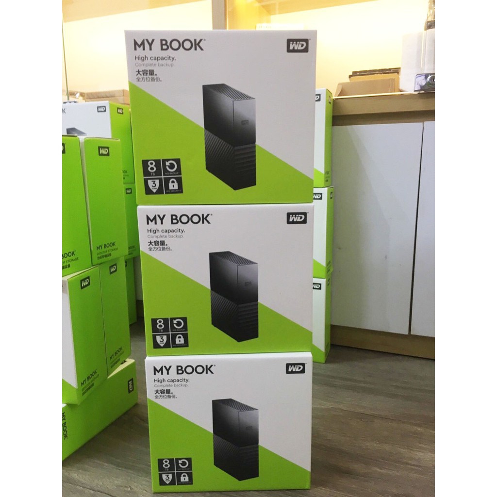 Ổ cứng di động W.D Mybook 10TB 8TB 6TB 4TB Có nguồn rời Chính hãng bảo hành 3 năm