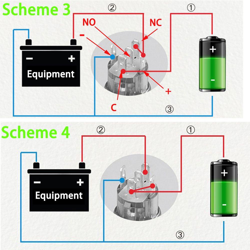 Nút Nhấn Bật / Tắt Đèn LED 16 / 12mm Chống Thấm Nước