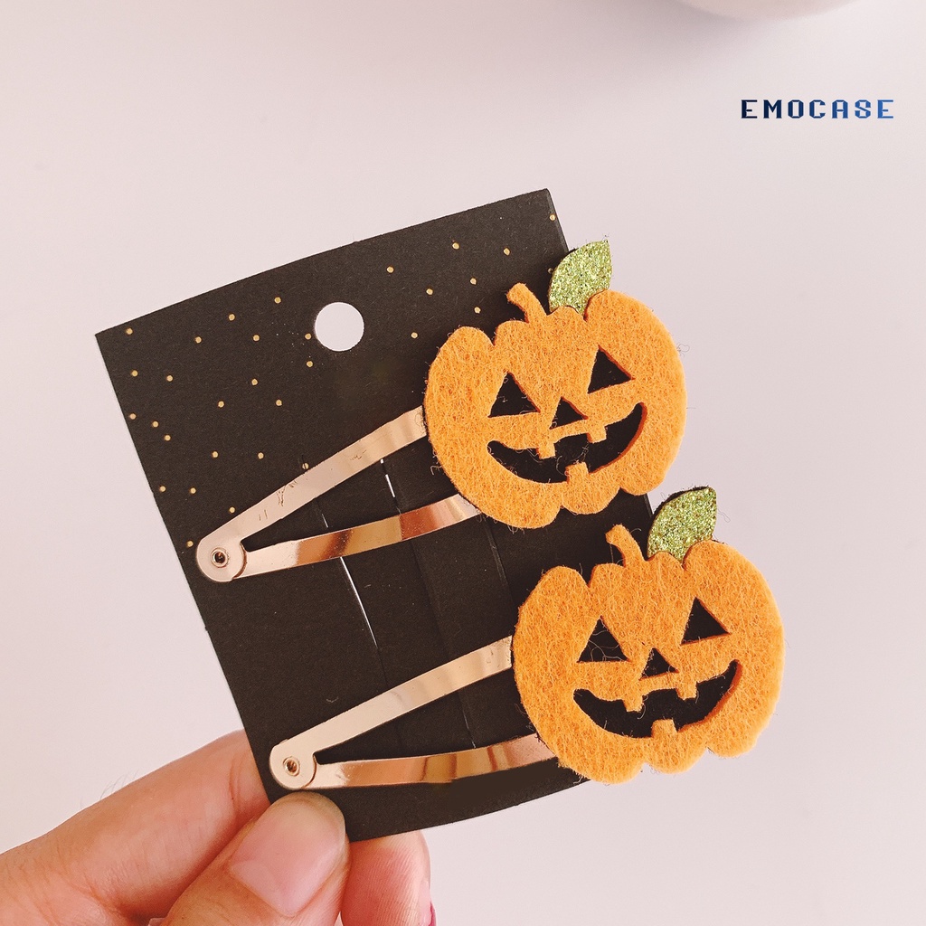 1 / 2 Kẹp Tóc Hình Hoạt Hình Phong Cách Halloween