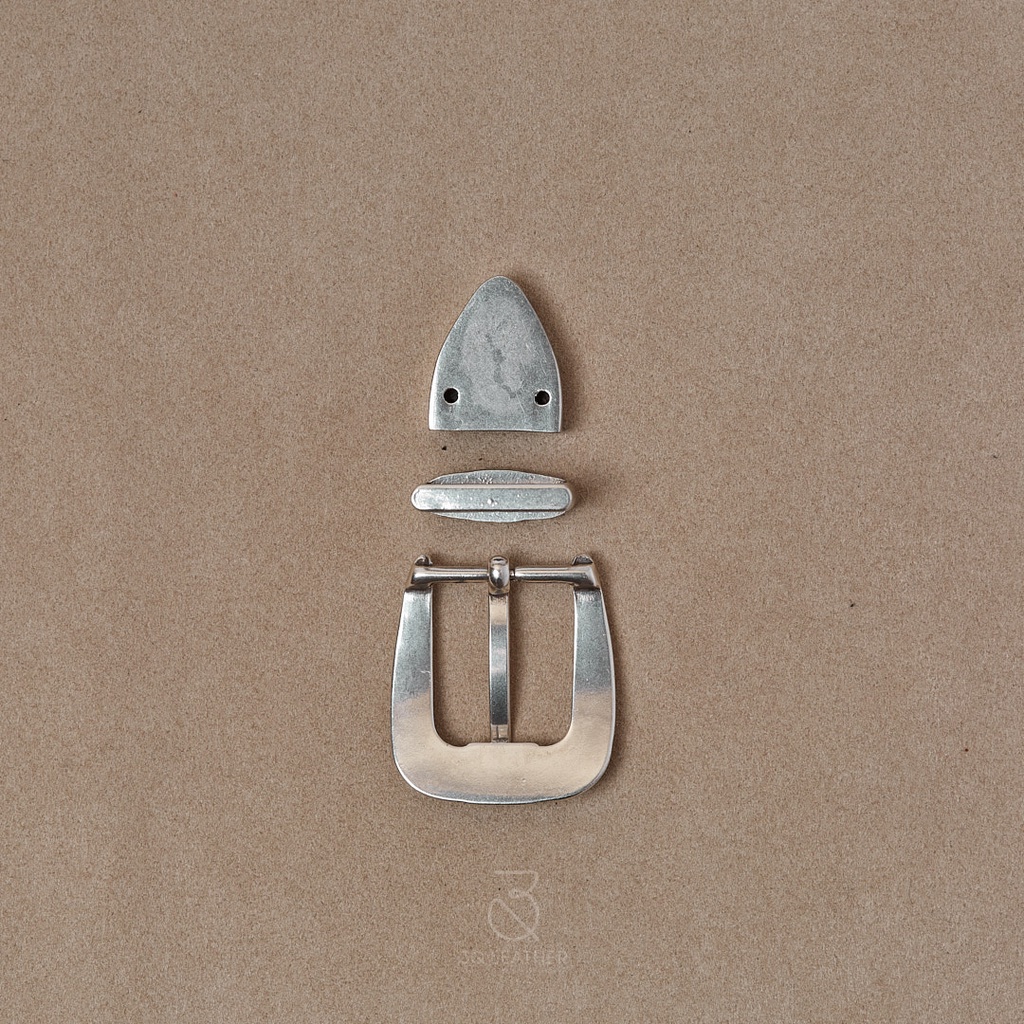 Mặt dây lưng Nam Nữ màu Bạc, mã MDL095, size 25mm, chất liệu Hợp kim cao cấp mạ Bạc, mặt thắt lưng nam