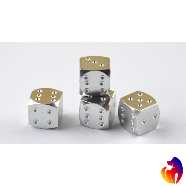 Blackhole Set 4 nút van lốp xe bằng nhôm hình viên súc xắc chống bụi cao cấp tiện lợi dễ sử dụng