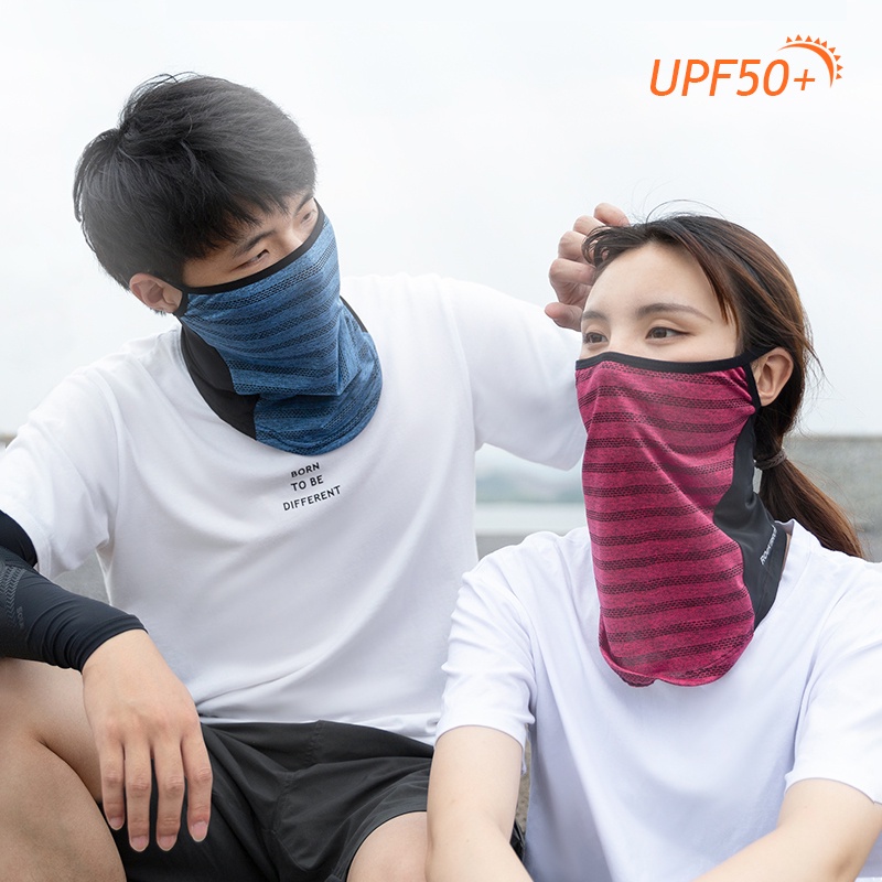 Khẩu trang chống nắng ROCKBROS bằng lụa lạnh thoáng khí cho nam và nữ