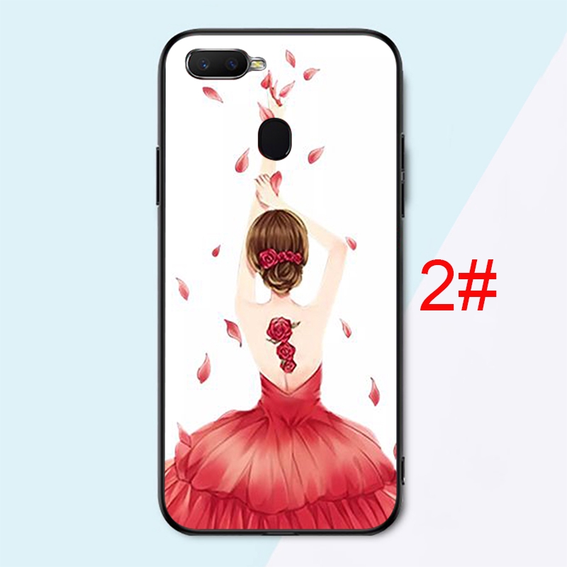 E122 Princess's dress back Vivo Y11 Y12 Y15 Y17 Y19 Y5S Y53 Y55 Y66 Y69 Y71 Y75 Y79 Y81 Y91C Y93 Y95 Y30 Y50 Soft Phone Case