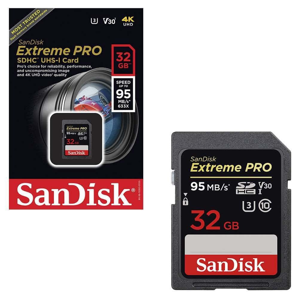 Thẻ Nhớ Sandisk Sd 32gb 95mb / S Sdxc Sdcard Extreme Pro 32gb