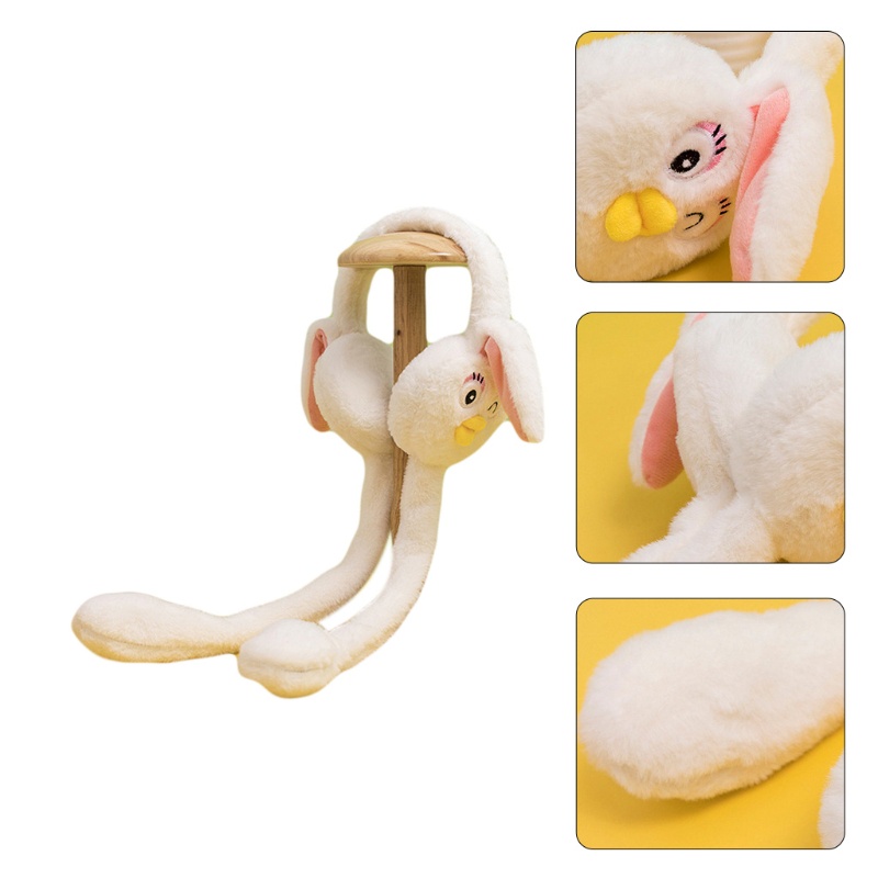 Mũ Tai Thỏ Bằng Lông Cừu Dành Cho Người Lớn Và Trẻ Em