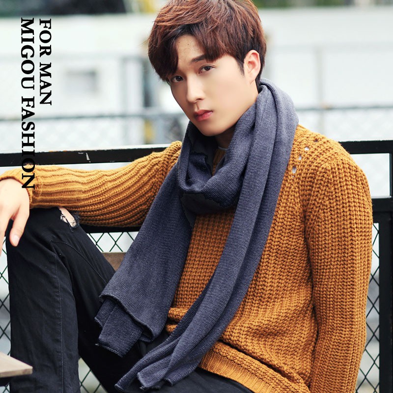 Khăn Nam Len Dạ Style Hàn Quốc Dành Cho Cả Nam