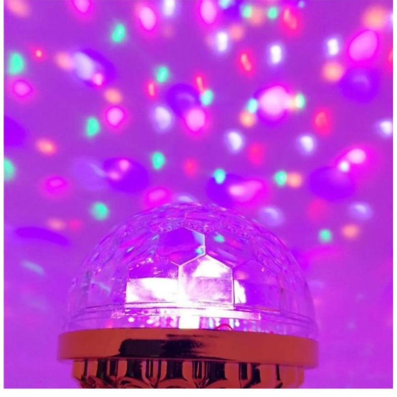Đèn led xoay 7 màu , Đèn quẩy Bar Mini tặng đuôi đèn có công tắc