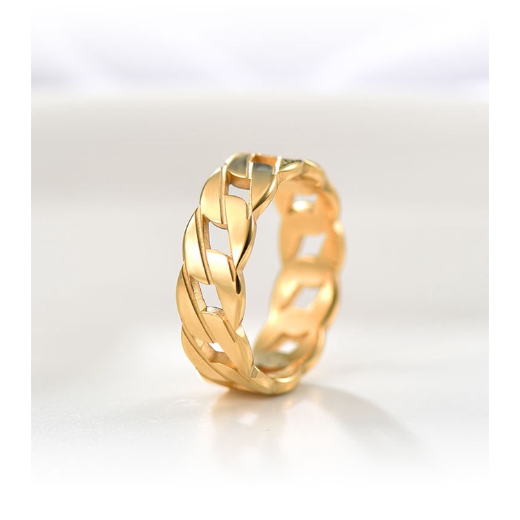 [FreeShip] Nhẫn nữ titan xích J6-204 - CAM KẾT KHÔNG BAY MÀU