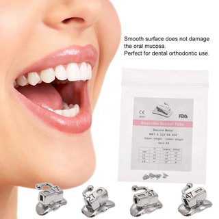 [Hàng mới về] Bộ 4 mắc cài chỉnh nha chuyên dụng cho răng hàm thứ 2 kiểu đơn 0.022