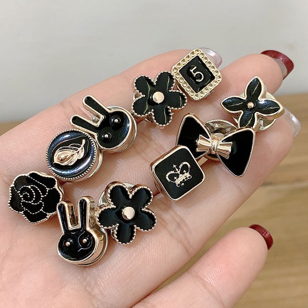 Set 10 khuy măng sét phong cách Hàn Quốc dùng để trang trí áo quần