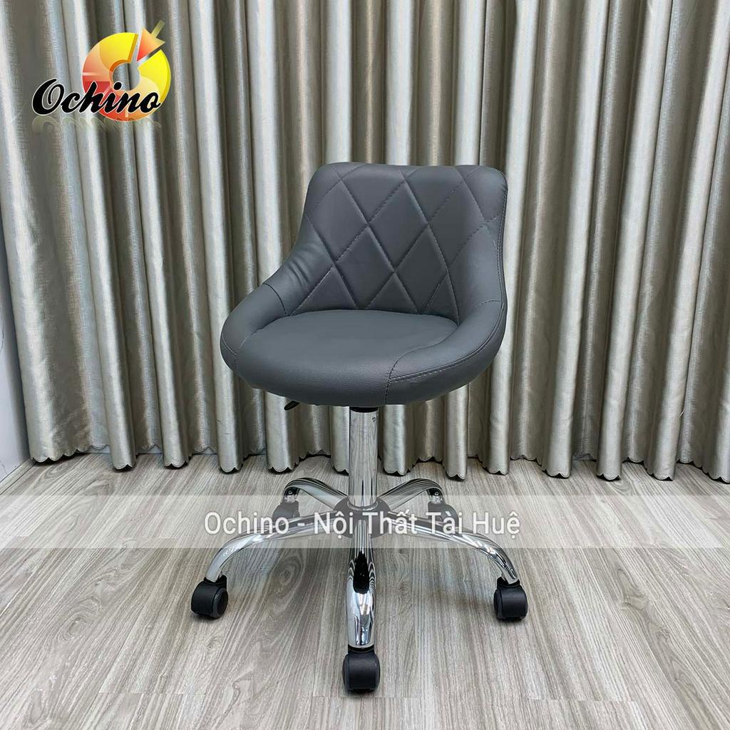 Ghế Spa Phun Săm, Ghế Trang Điểm Xoay Chân Nhện Mẫu Nỉ Da Hiện Đại Có Bánh Xe (Hàng Có Sẵn)