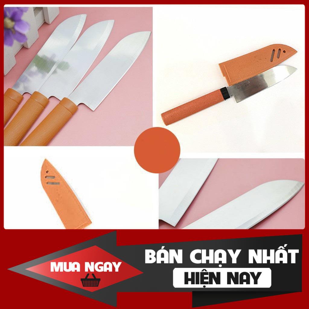 Combo 3 dao bếp gọt trái cây - dao có vỏ bảo vệ - dụng cụ nhà bếp