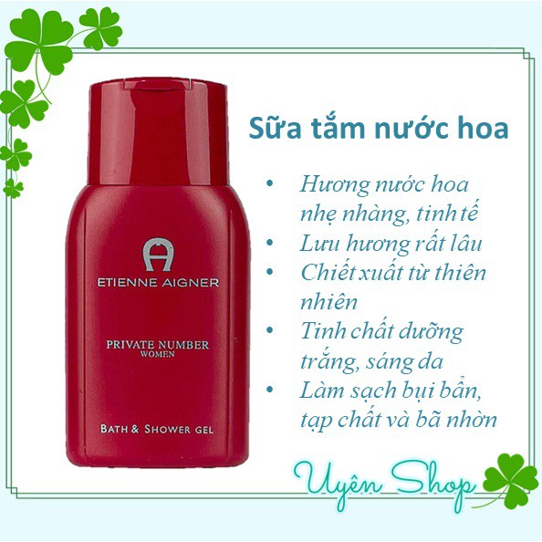 🇩🇪 Sữa tắm nước hoa cao cấp chữ  Etienne Aigner  chai 250ml