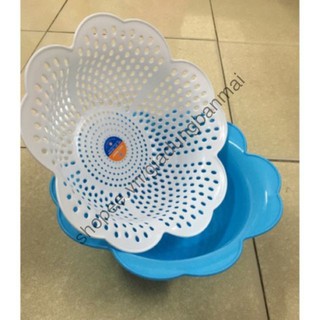 [GIẢM GIÁ] Bộ rổ thau nhựa hình hoa mai Việt Nhật chất lượng cao.
