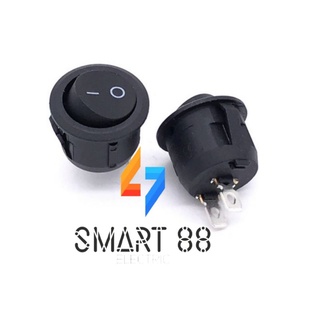  10 Công tắc bập bênh 6a 250v tròn 2chân 