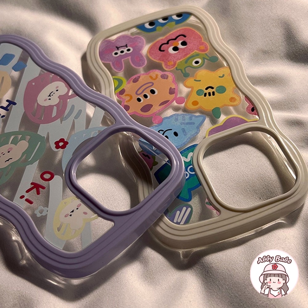 Ốp Điện Thoại TPU Mềm Mỏng Chống Sốc Hình Gấu Thỏ Graffiti 3D Cho Iphone 11 7Plus 13 12 11 Pro Max X XS 12 13 XR