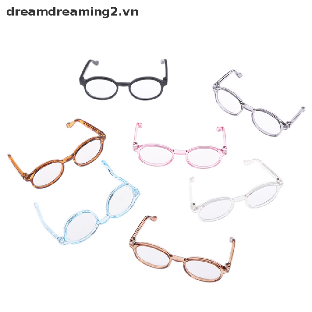 Mắt Kính Gọng Tròn Trong Suốt 9cm Tỉ Lệ 1 / 6