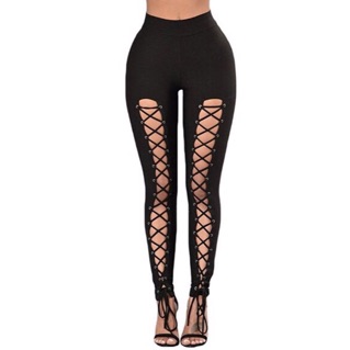 Quần leggings đan dây