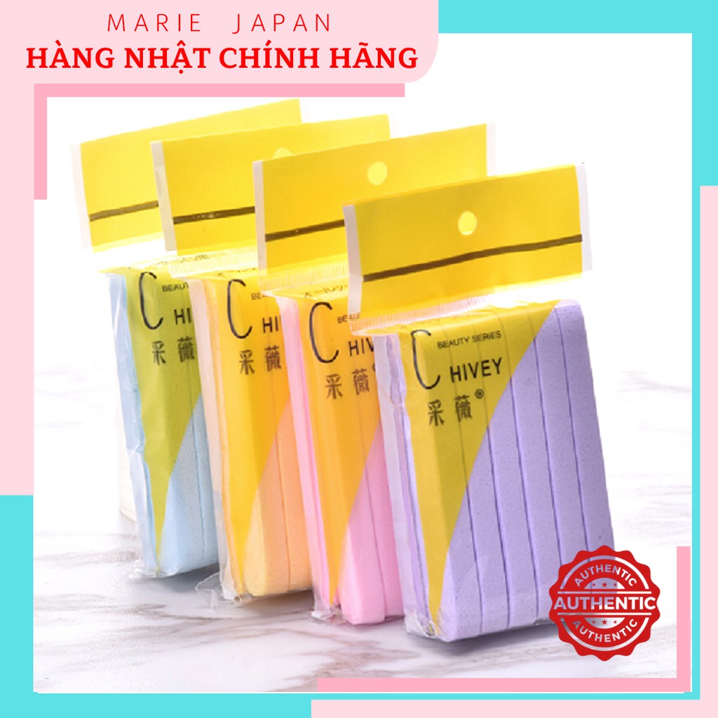 [Mã COS1505 giảm 8% đơn 300K] Bọt Biển - Bông Nở Rửa Mặt Chivey Nhật Bản Gói 12 Cái | BigBuy360 - bigbuy360.vn