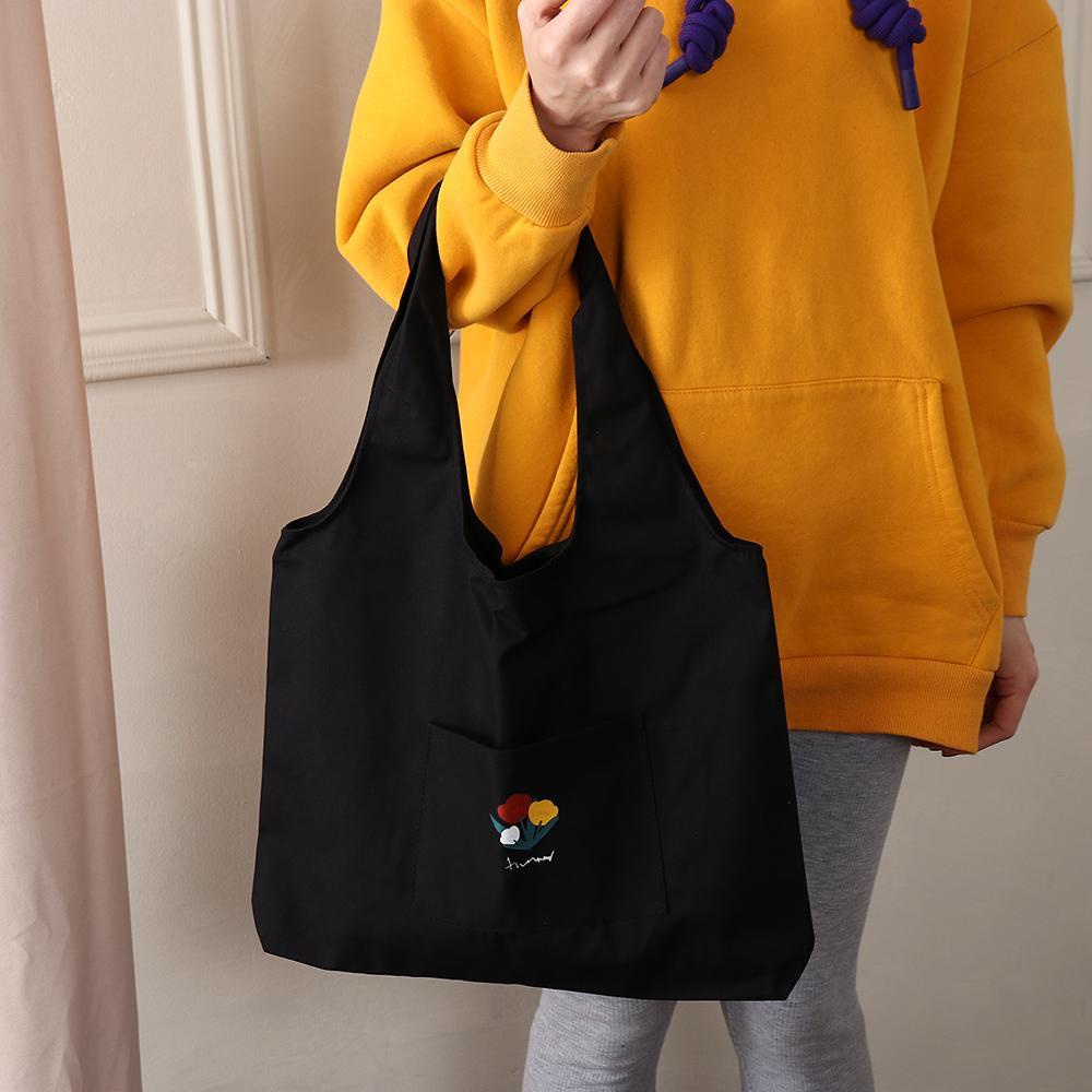 MELODG Túi Xách Canvas Phong Cách Nhật Bản Đơn Giản Cho Nữ