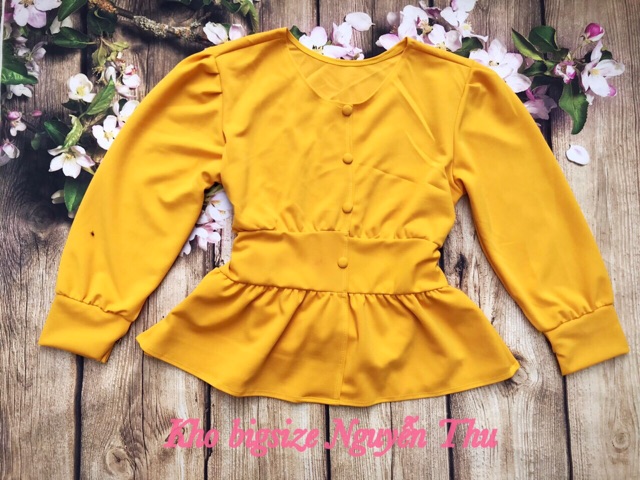 Áo peplum bigsize 67-85kg (1size) hinh thật