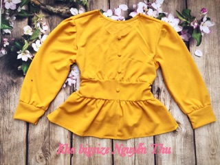 Áo peplum bigsize 67-85kg (1size) hinh thật