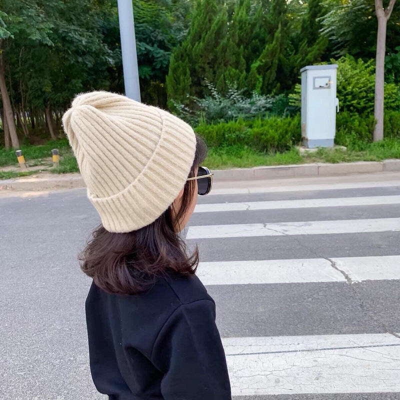 MŨ LEN TRƠN DÀNH CHO BÉ GÁI VÀ BÉ TRAI TỪ 2 ĐẾN 5 TUỔI