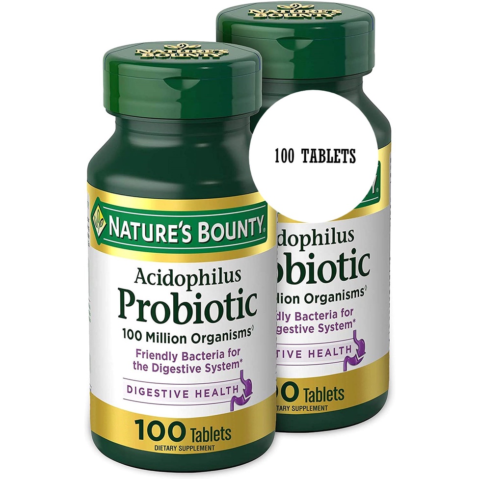 [DATE 11/2022] NATURE’S BOUNTY ACÍDÔPHLUS PROBIOTIC 100 VIÊN