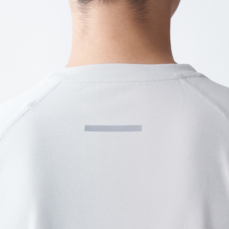 Muji Áo Thun Khô Nhanh Chống Uv Ngắn Tay