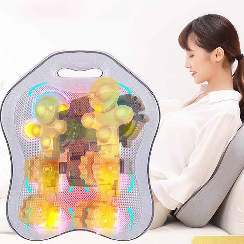Máy mát xa cổ vai gáy, gối massage hồng ngoại, máy massage lưng BEAME BM-V56