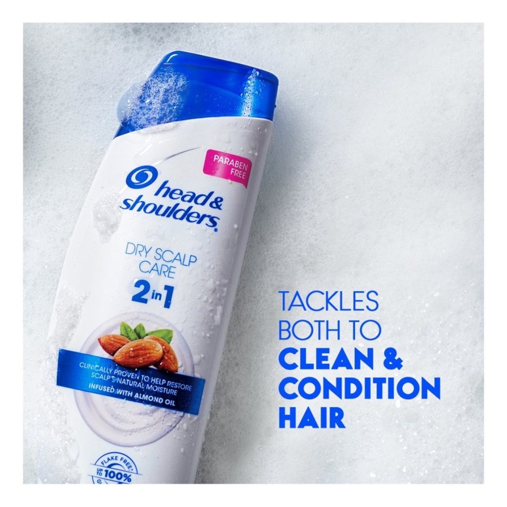 Dầu Gội & Xả Head & Shoulders 2 In 1 Giảm Gàu Cho Nam & Nữ Nhiều Mùi Hương