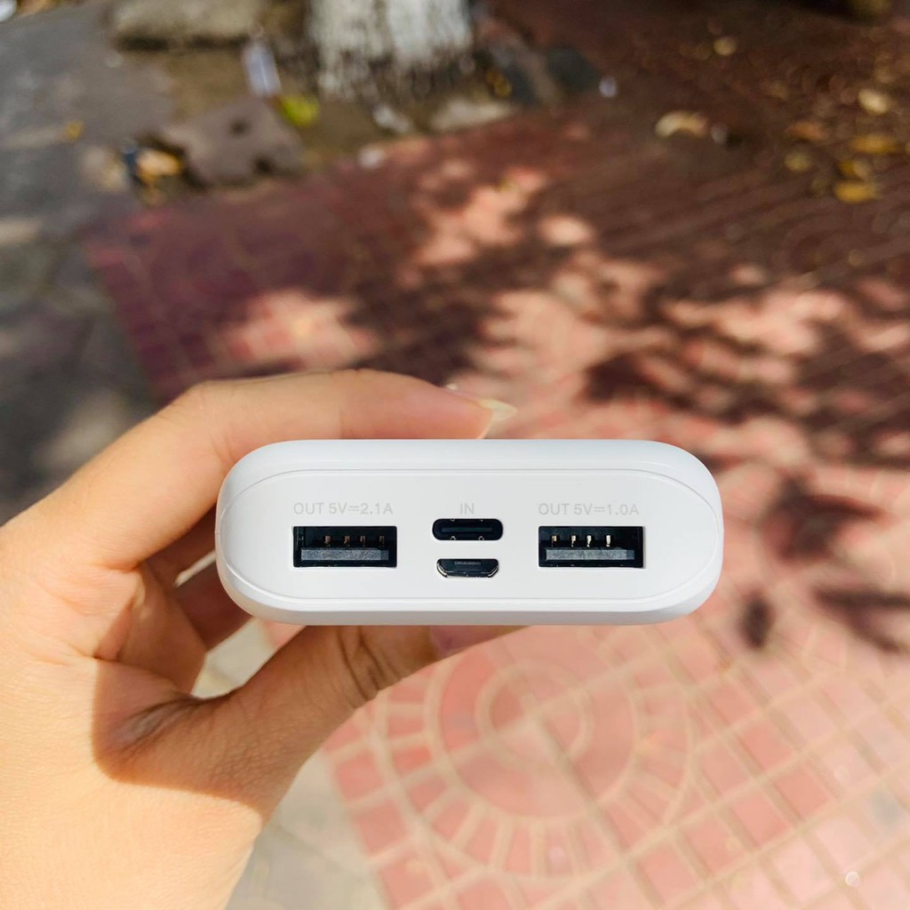 Sạc dự phòng Ugreen Chính Hãng 10.000mAh, Nhỏ gọn, 2 cổng sạc nhanh USB