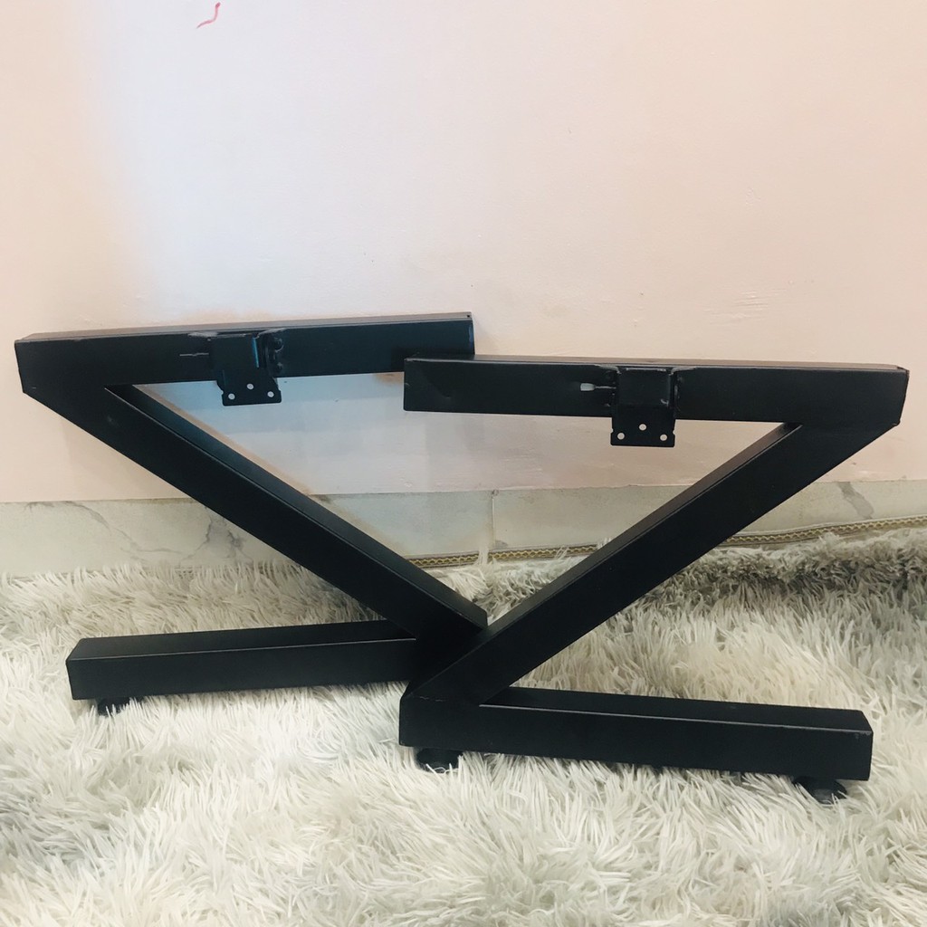 Chân bàn chữ Z cao 34cm, 1bộ 2 chân nhé, kiểu chân trụ thẳng vuông 40x40 tặng kèm 12 con ốc nhé !!!