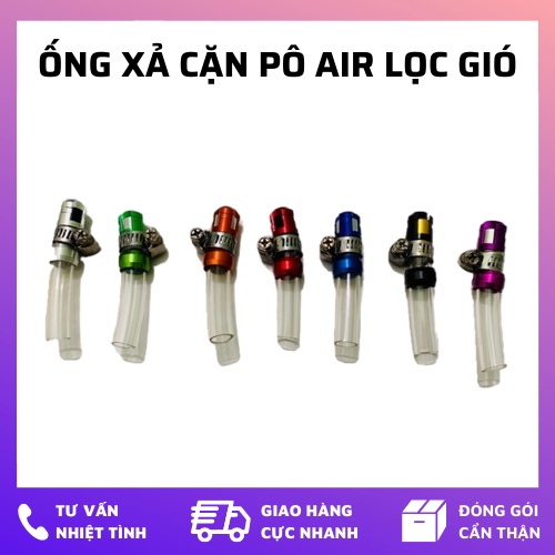 Ống xả cặn trang trí Pô Air bầu lọc gió xe máy tay ga