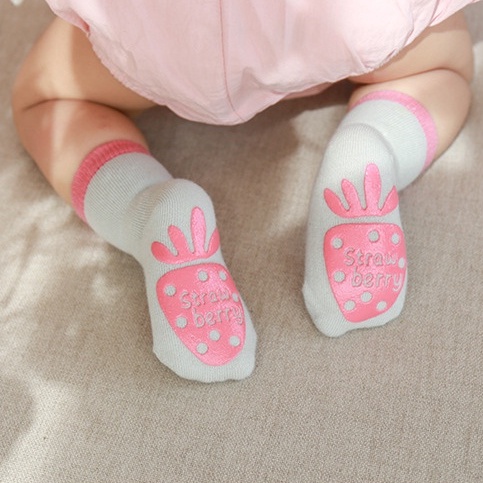 Tất vớ chống trượt cho bé trai bé gái chất cotton dày mịn mềm ấm thoáng khí không bai xù