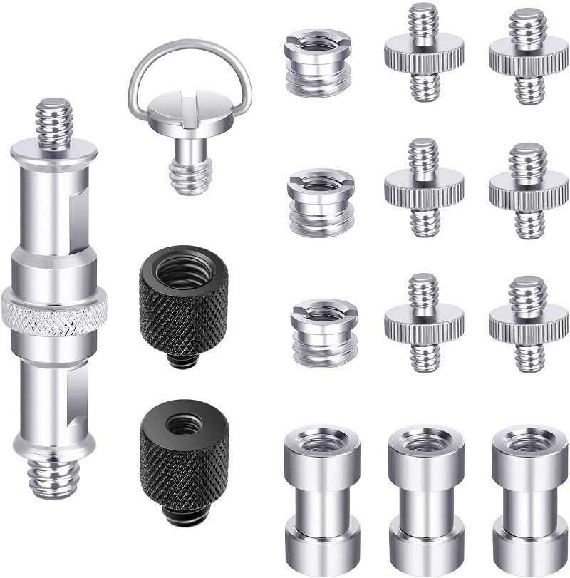 Lammcou Camera Screw Tripod Screw Adapter Converter Screws Kit compatible with Camera Tripod Selfie Vlogging Tripod Accessories